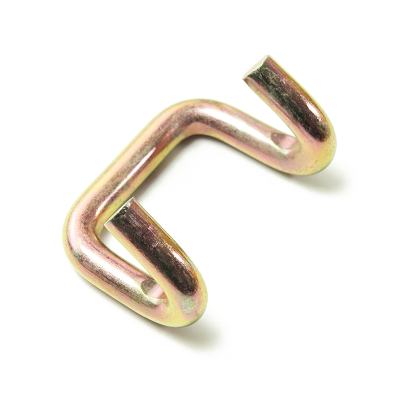 2 بوصات 5t زنك الصفراء مخلب U خطاف لحزام شحن الشحن