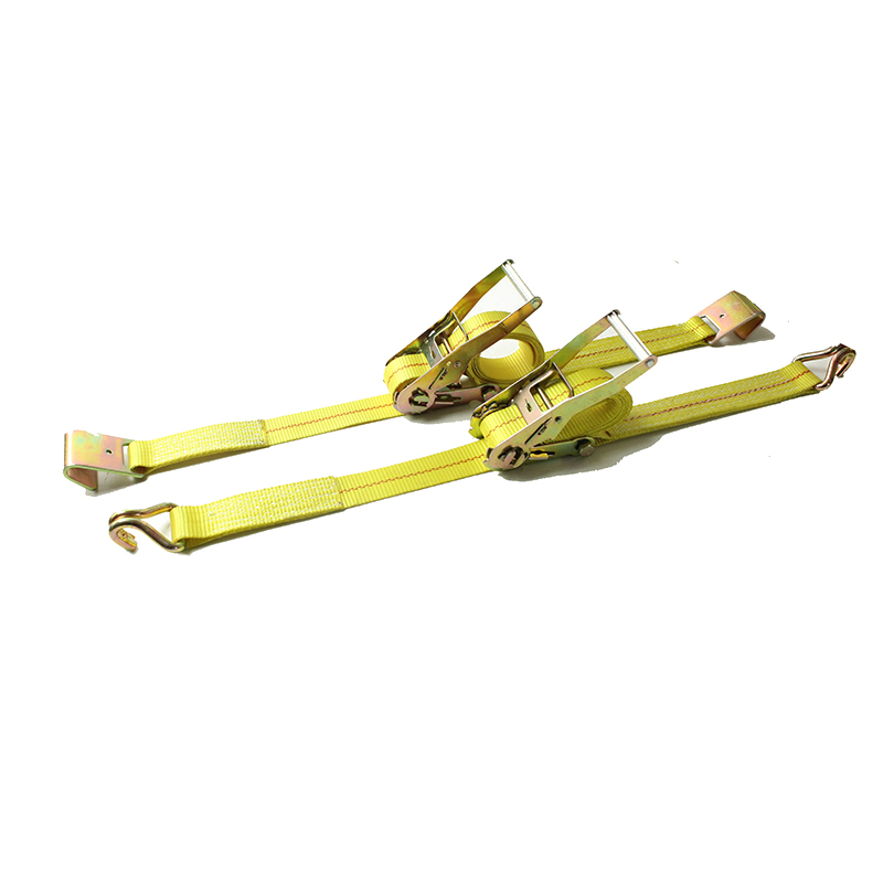 2 بوصة 50mm*5t 11000 رطل ربط خطاف مسطح أسفل حزام Ratchet Tiedown